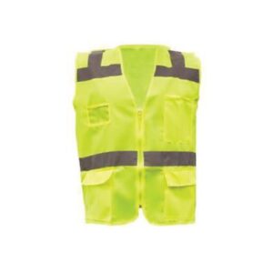 Chaleco rescatista con reflejante, bolsas, portagafete y cierre